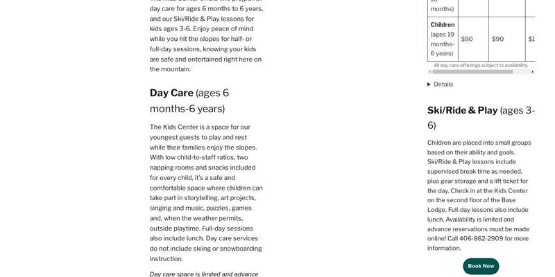 Base Lodge Coffee Bar Menu