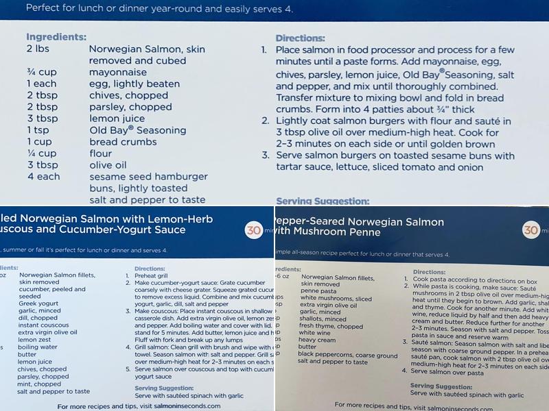 Storm Seafood Inc Menu
