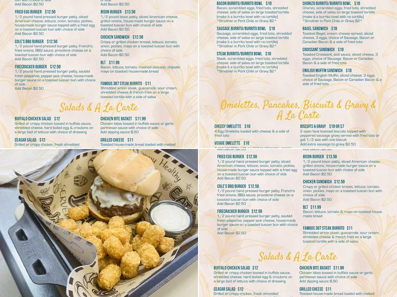 Angie’s Kitchen Menu