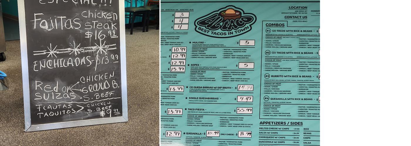 Lil Taco Wrightstown Menu