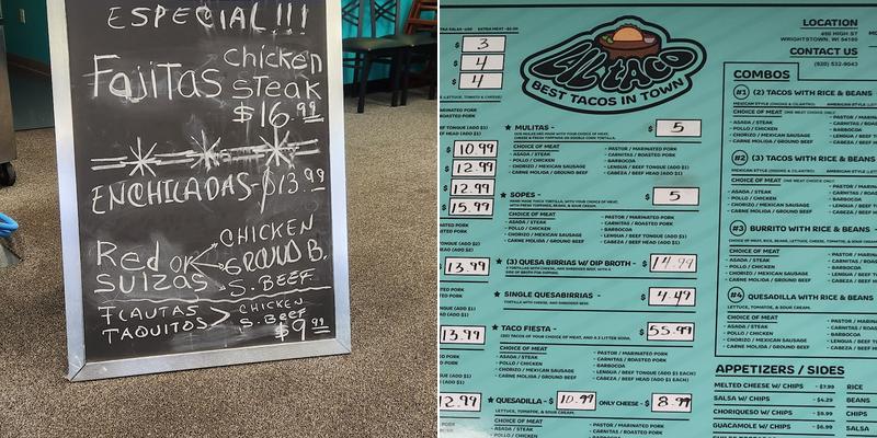 Lil Taco Wrightstown Menu