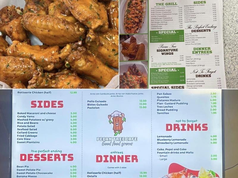 Pecan Tree Cafe Menu