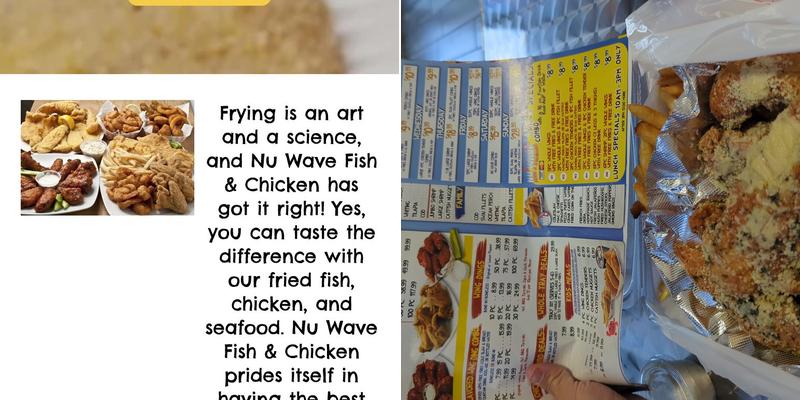 Nu Wave Fish and Chicken Menu