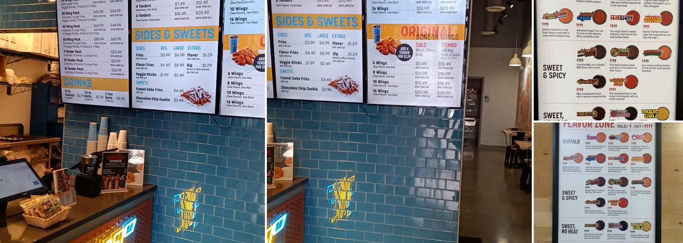 Wing Zone Menu