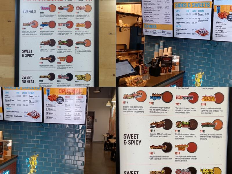 Wing Zone Menu