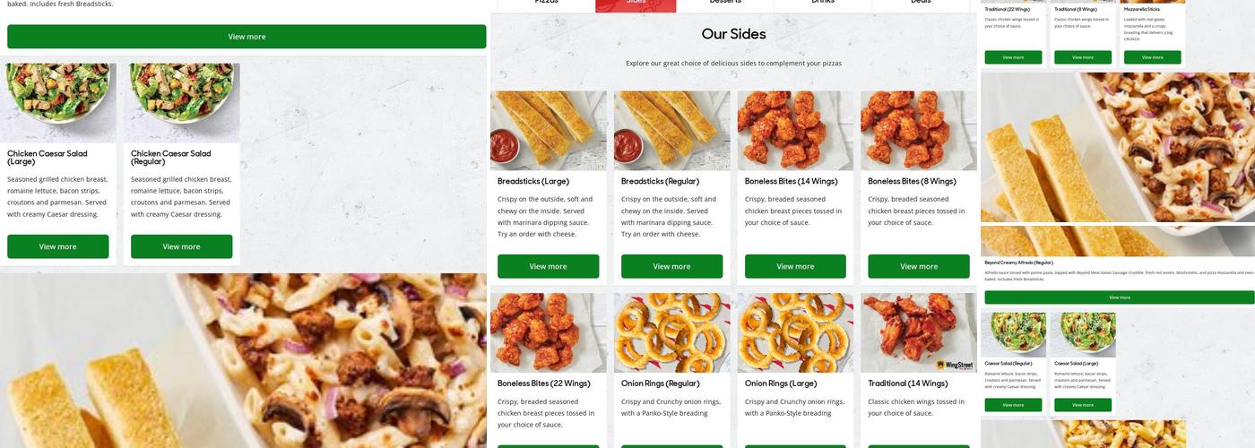 Pizza Hut Menu
