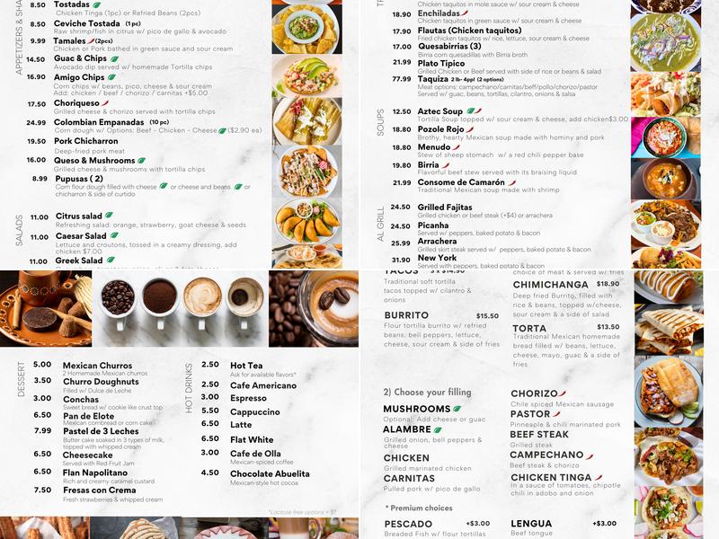 The Mexican House - Downtown Menu