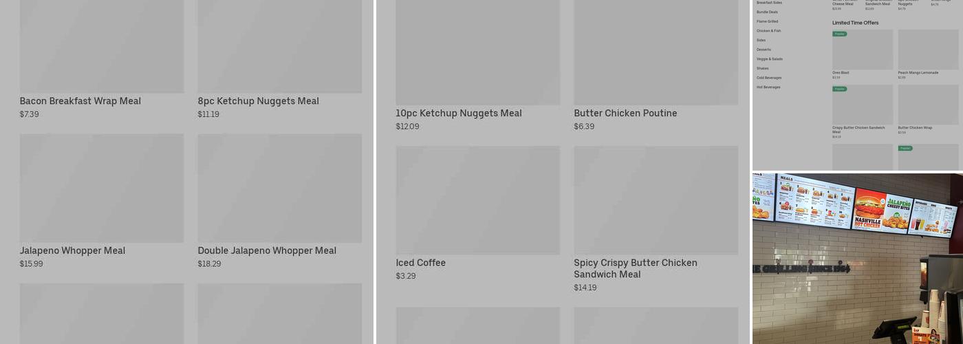 Burger King Menu