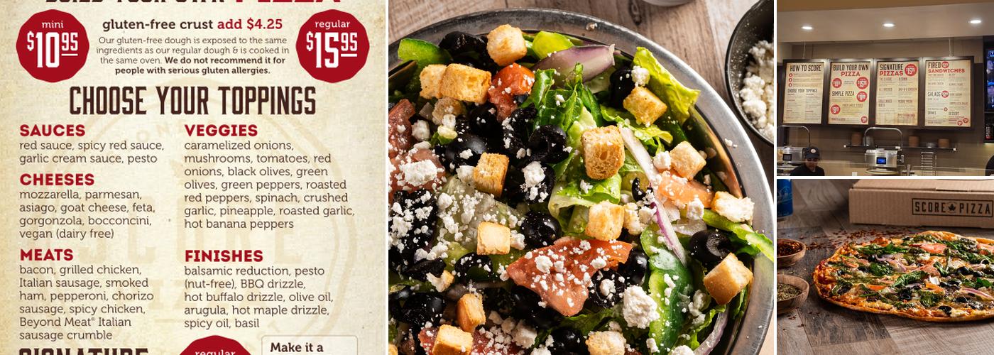 Score Pizza Menu