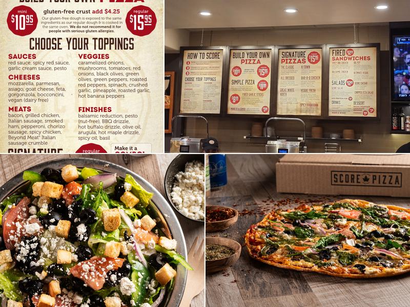 Score Pizza Menu