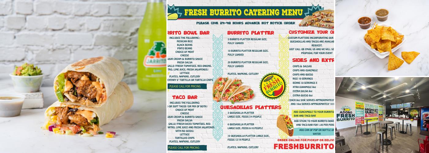 Fresh Burrito Menu