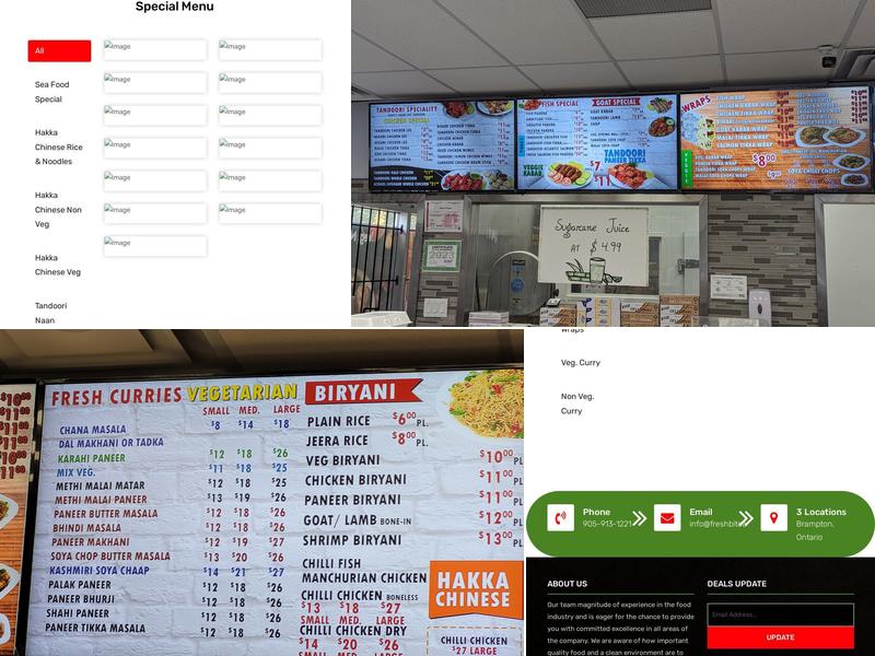 Fresh Bite & Meat Menu