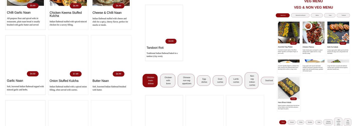 7 Spice Bistro Menu