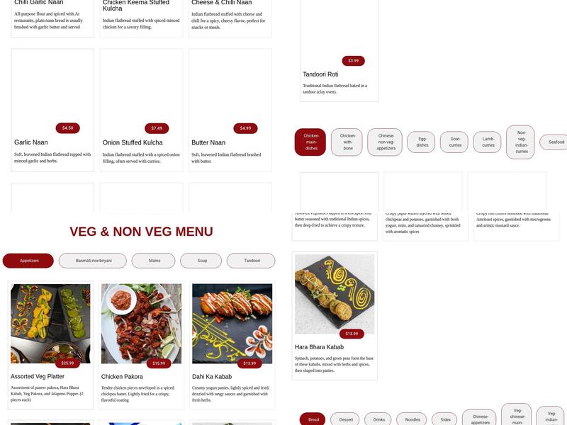 7 Spice Bistro Menu