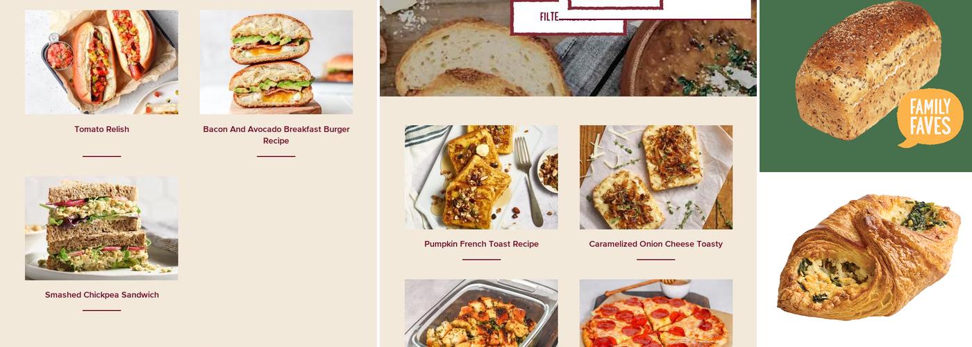 COBS Bread Bakery Parkway Mall Menu