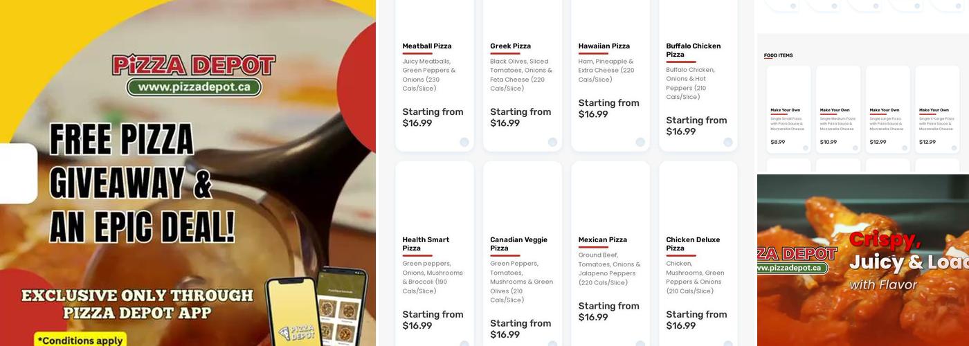 Brantford Pizza Depot Menu