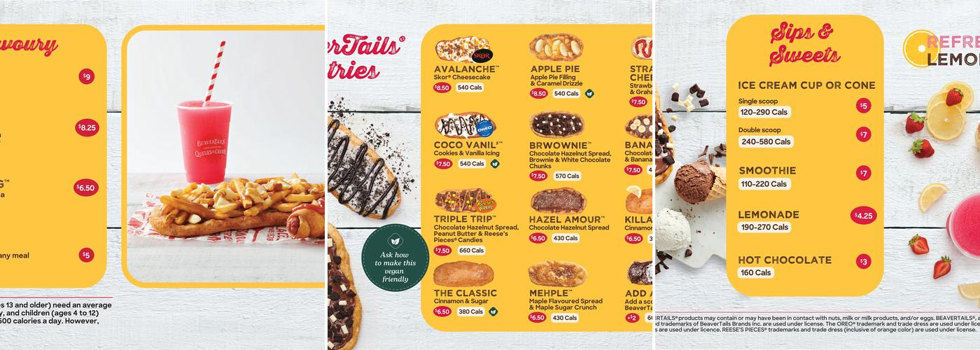 BeaverTails Menu