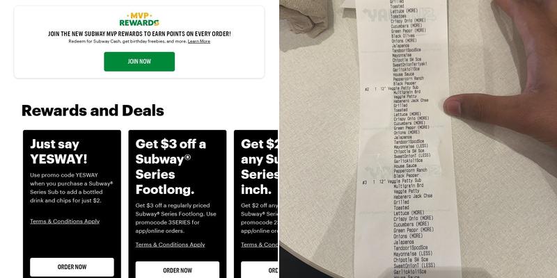 Subway Menu