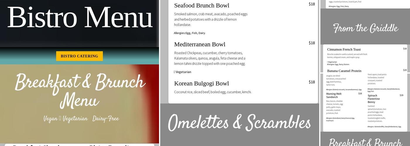 BlackSalt Catering Menu