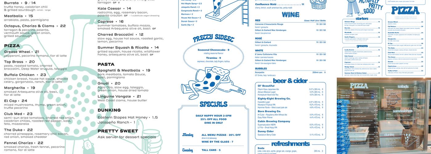 Actually Pretty Good - Victoria Park Menu