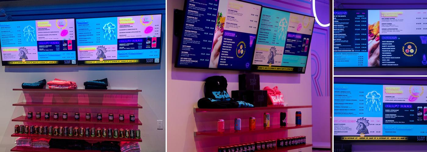 Strip Joint Chicken Menu