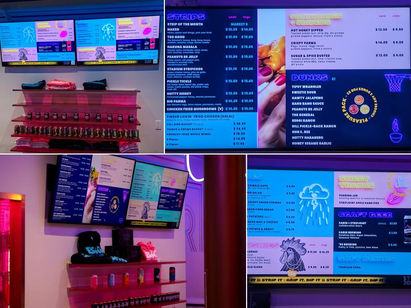 Strip Joint Chicken Menu