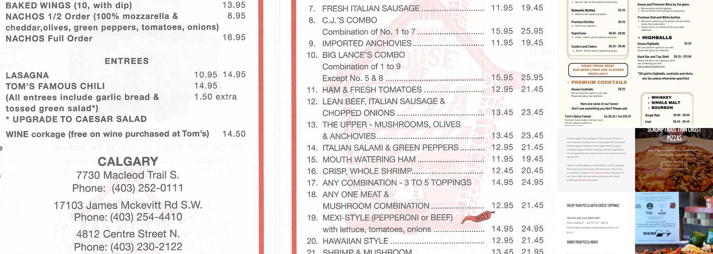 John Henry's Pub Menu