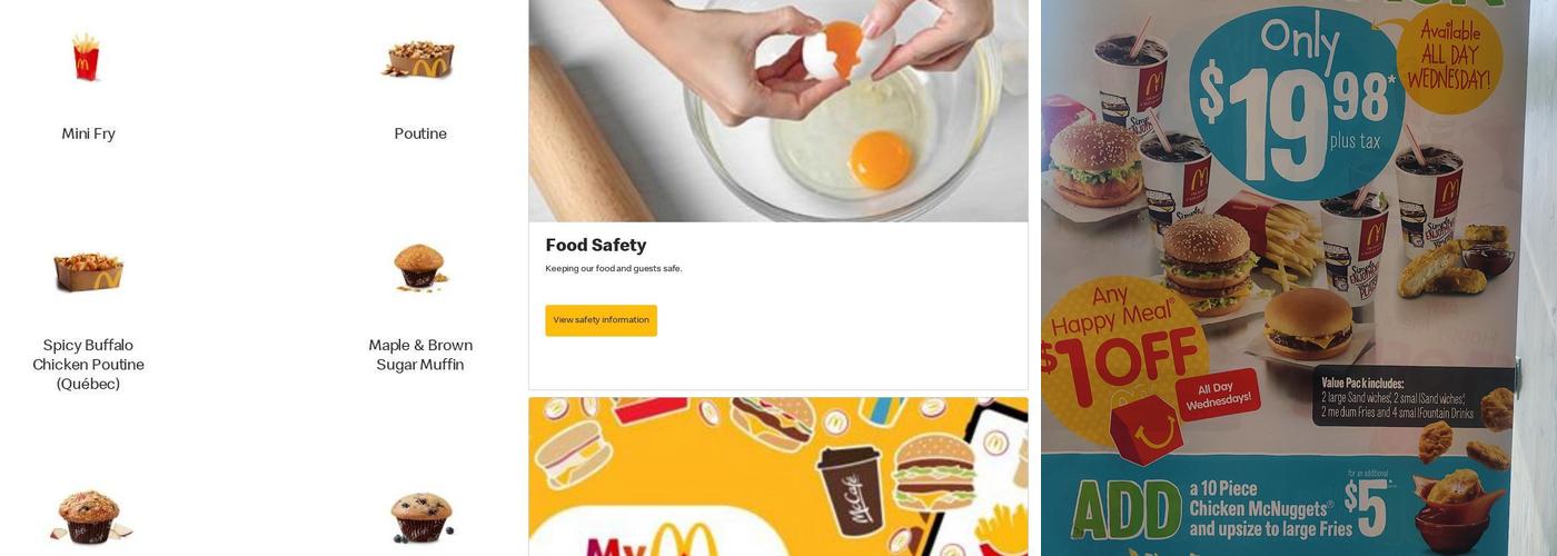 Mcdonalds Menu