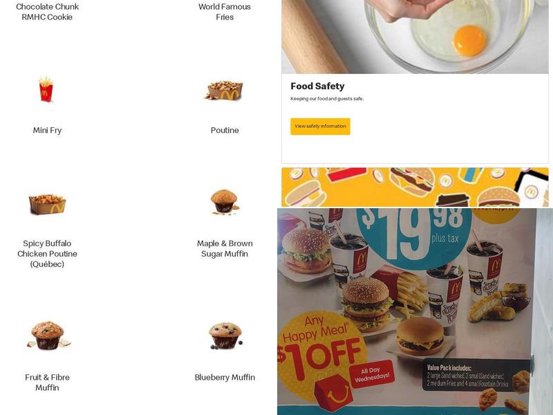 Mcdonalds Menu