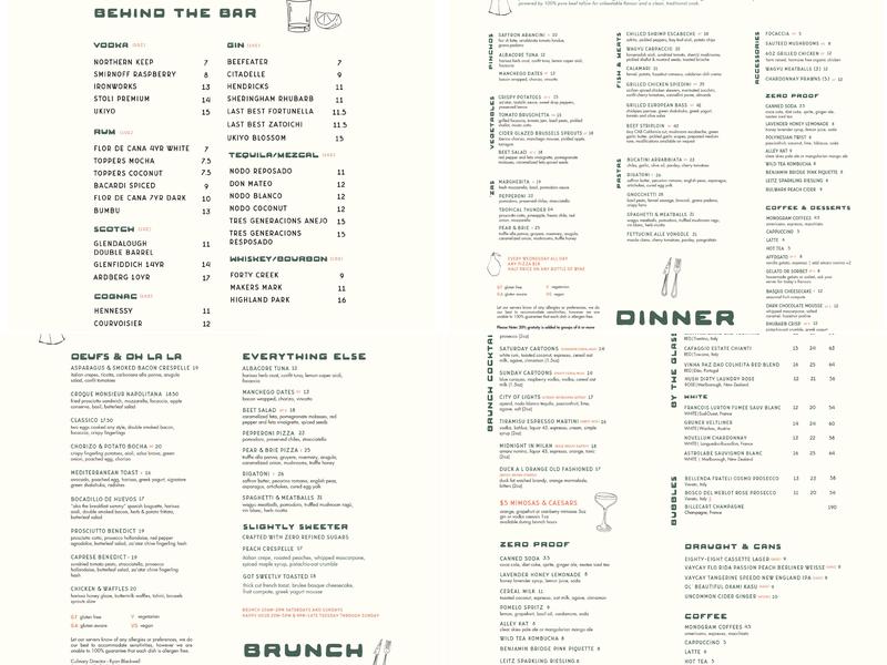 Olea Restaurant Menu