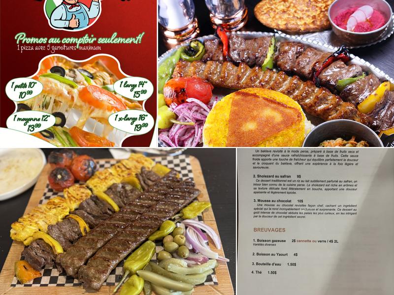 Caspienne Menu
