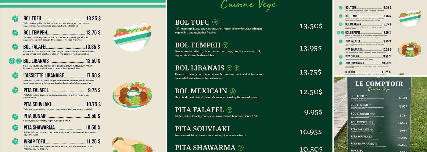 Le Comptoir Menu