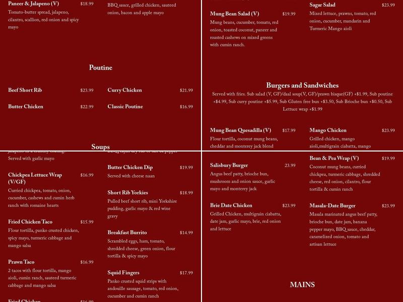MapleMirch Menu