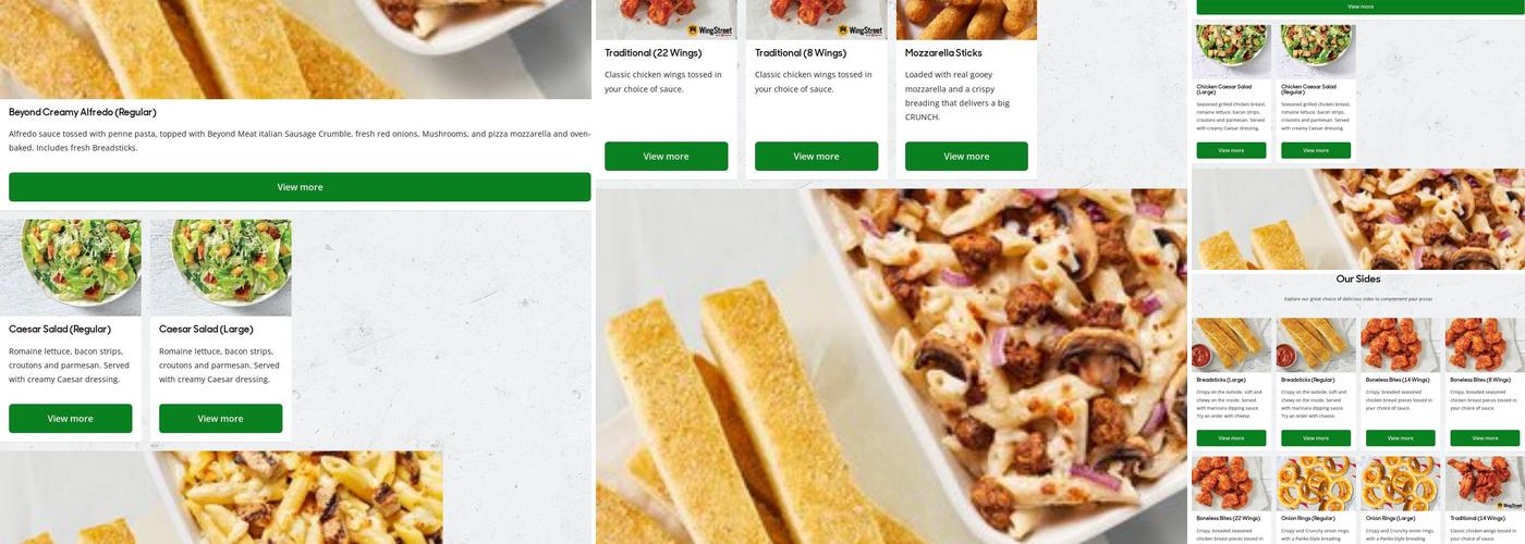 Claresholm Pizza Hut Menu