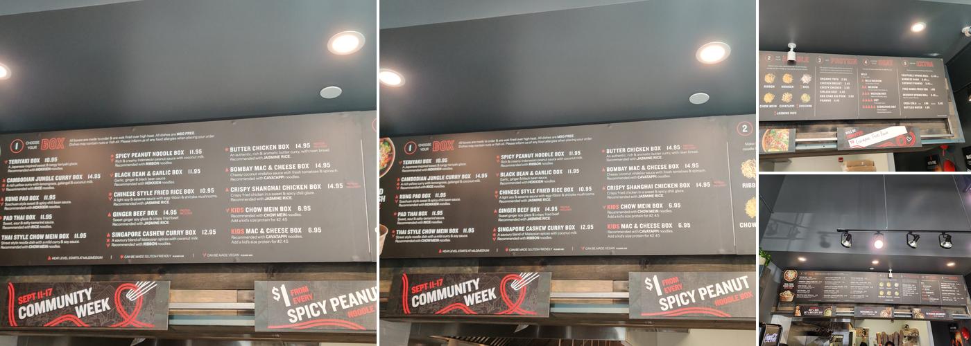 Noodlebox Menu