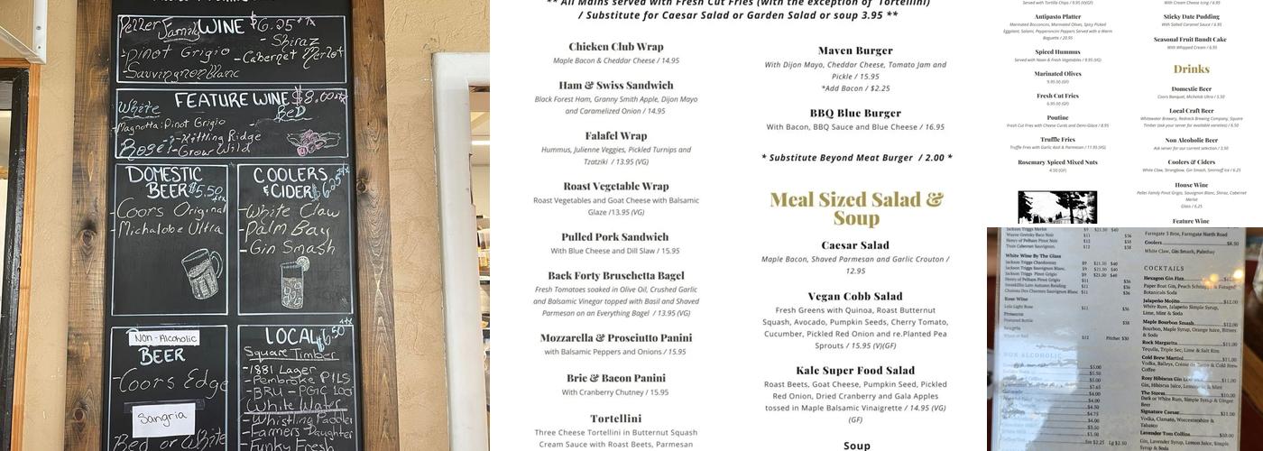 The Hexagon Waterfront Patio and Restaurant Menu