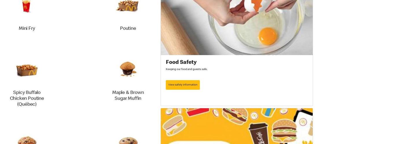 McDonald’s Menu
