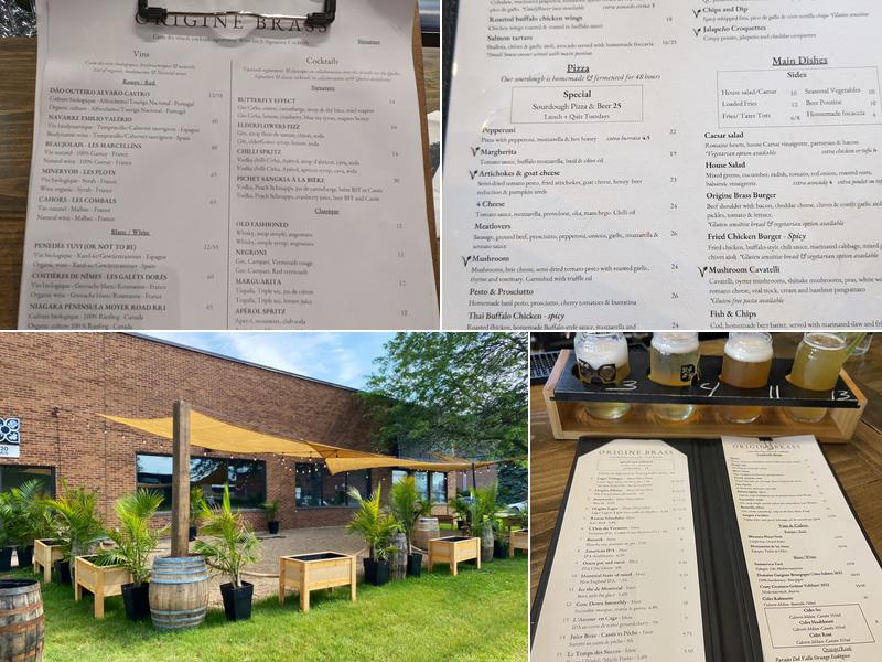 Origine Brass / 4 Origines - Microbrasserie & Restaurant Menu