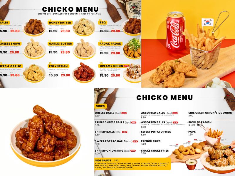 Chicko Chicken Menu