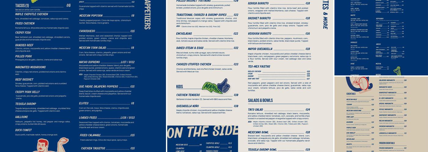 Qué Padre - Fredericton Menu