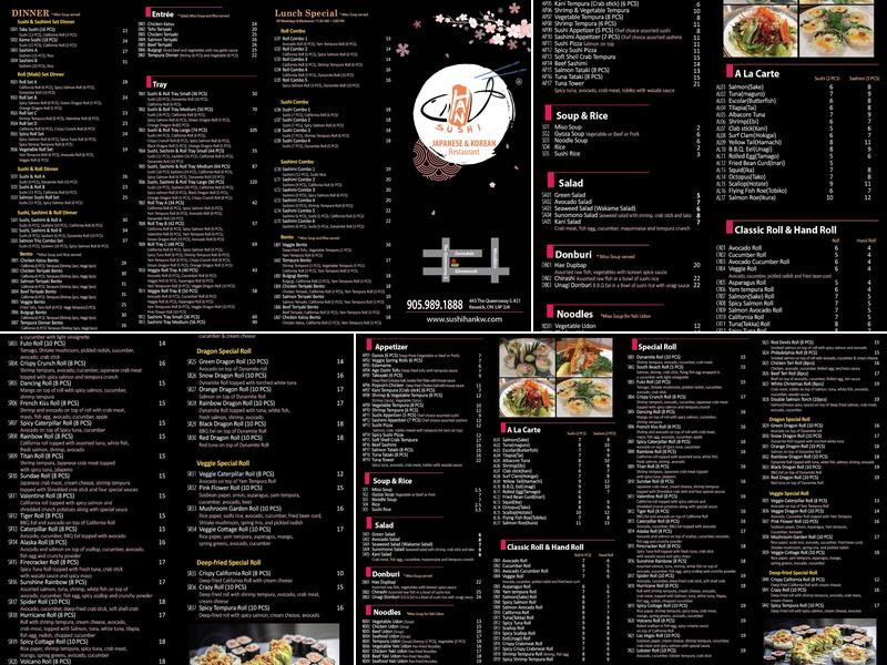 Sushi Han Menu