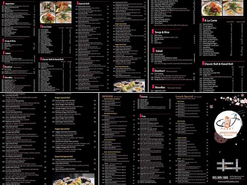 Sushi Han Menu