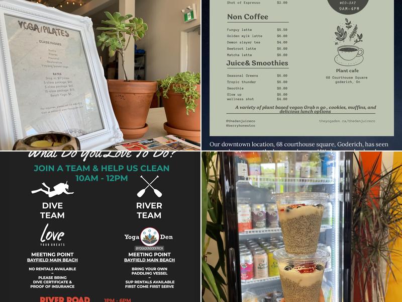 The Den Juice Co Menu