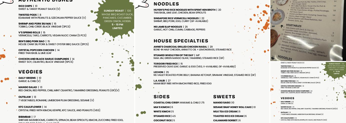 Toridori Menu
