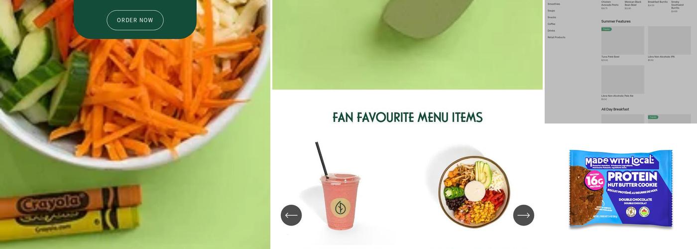 HARVEST Clean Eats Halifax (Bayers Lake) Menu