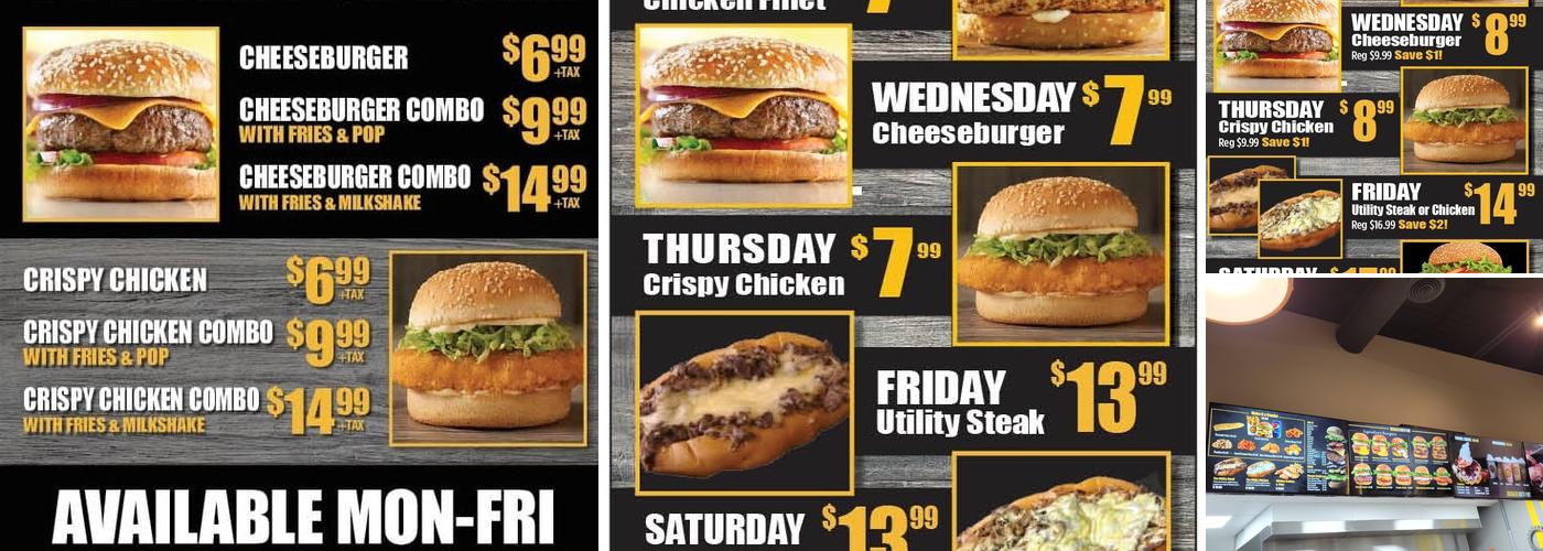 Burger Factory Menu