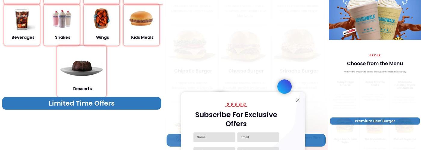 Boardwalk Fries Burgers Shakes - Hamilton Menu