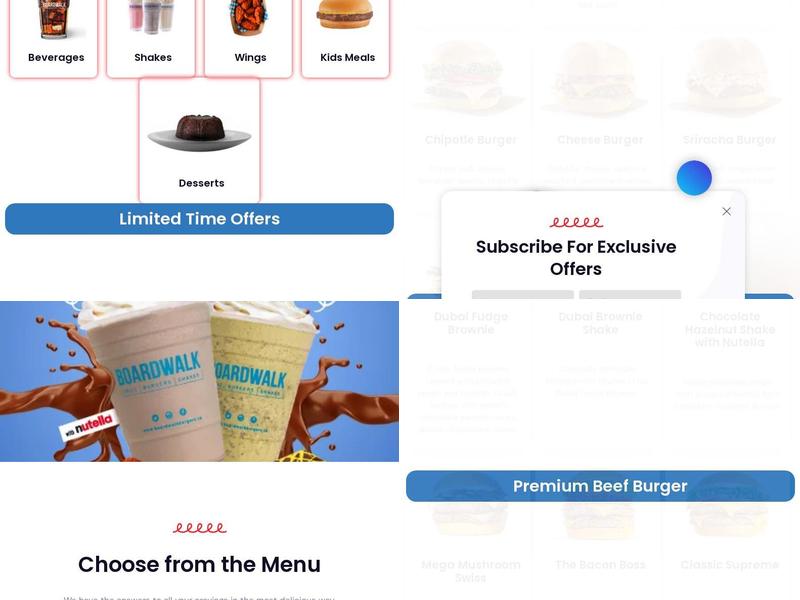 Boardwalk Fries Burgers Shakes - Hamilton Menu