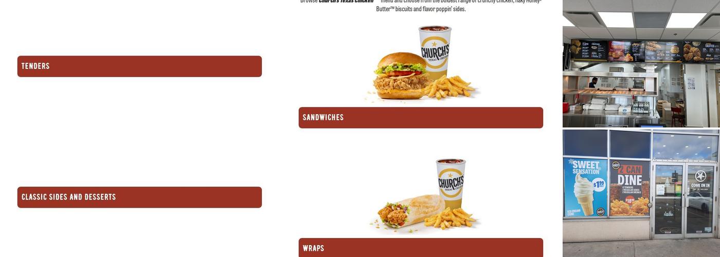 Church's Texas Chicken Menu