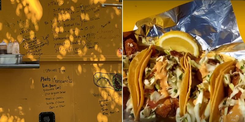 Las Tres Marias Mexican Food Truck Menu